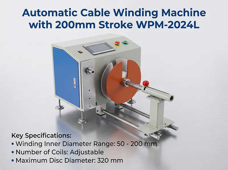Automatisk kabelupprullning med arrangemang – WPM-2024L