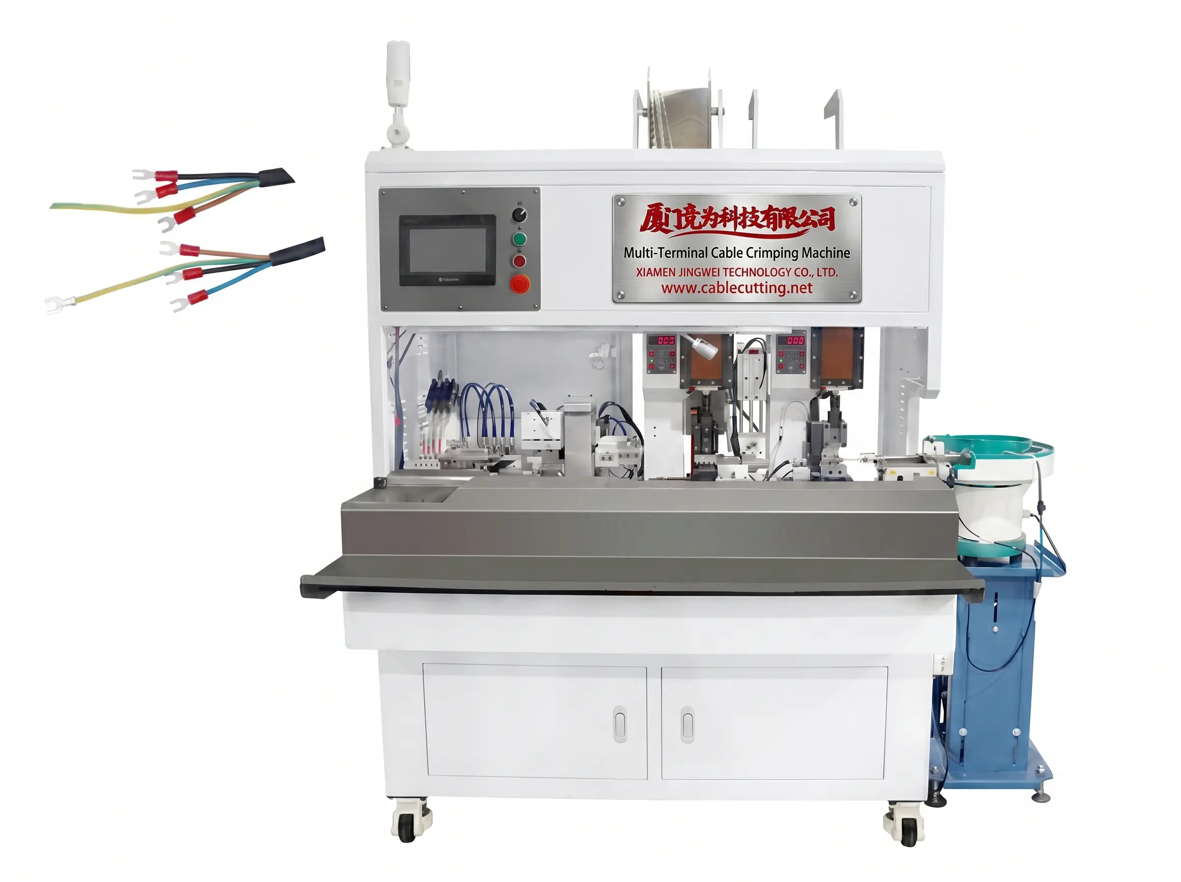 Automatisk flerterminal kabelpressmaskin WPM-555 – Effektiv & precis