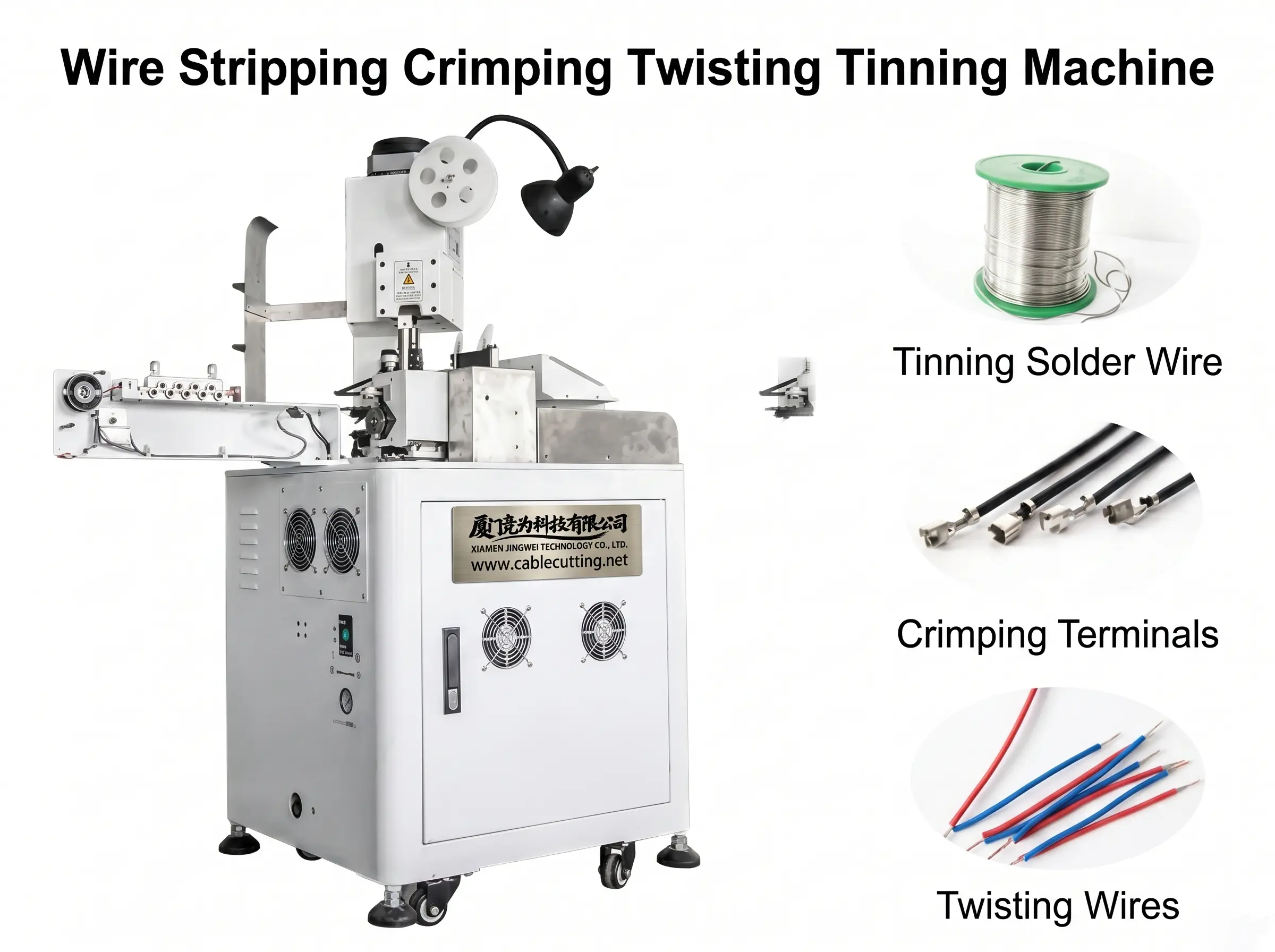 WPM-151 – Automatisk enkelsidig kabelpressning, vridning och förtunning