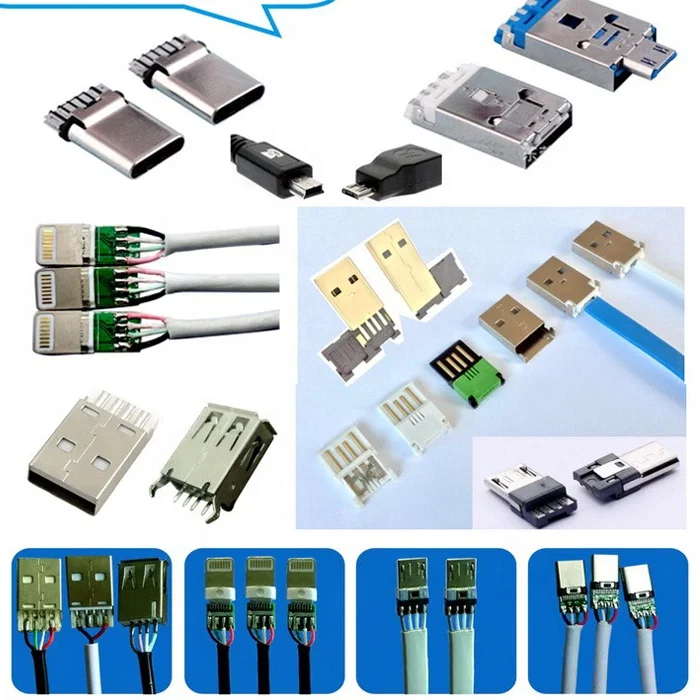 Halvautomatisk USB-kontakt Elektriska kablar, lödmaskin, USB-trådtillverkningsmaskin, TinPcb/LED/robotsvetsmaskin