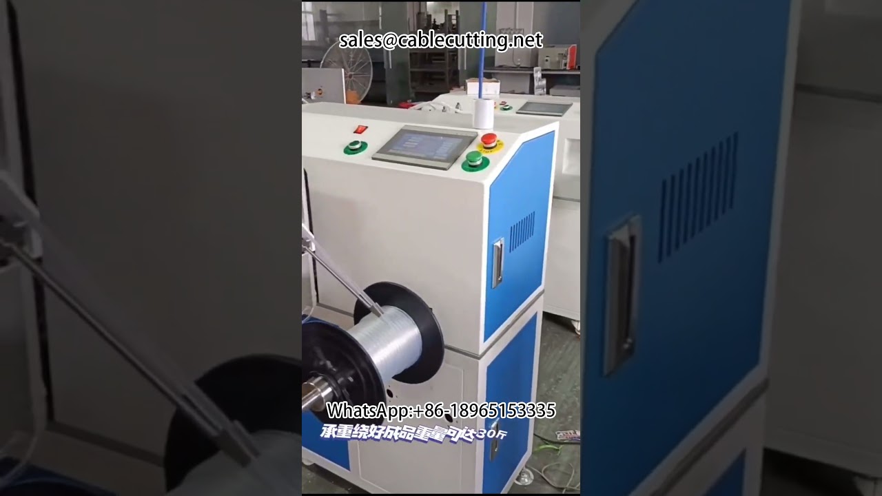 Automatisk maskin för meterräkning, sortering, kapning och upplindning av kabel