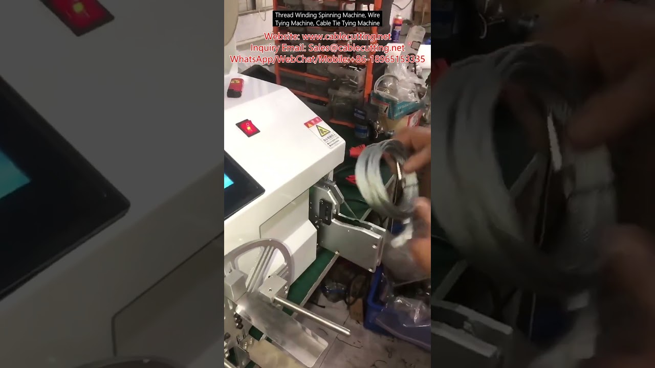 Automatisk trådspolning & kabelbandsbindningsmaskin – effektiv industriell förpackning