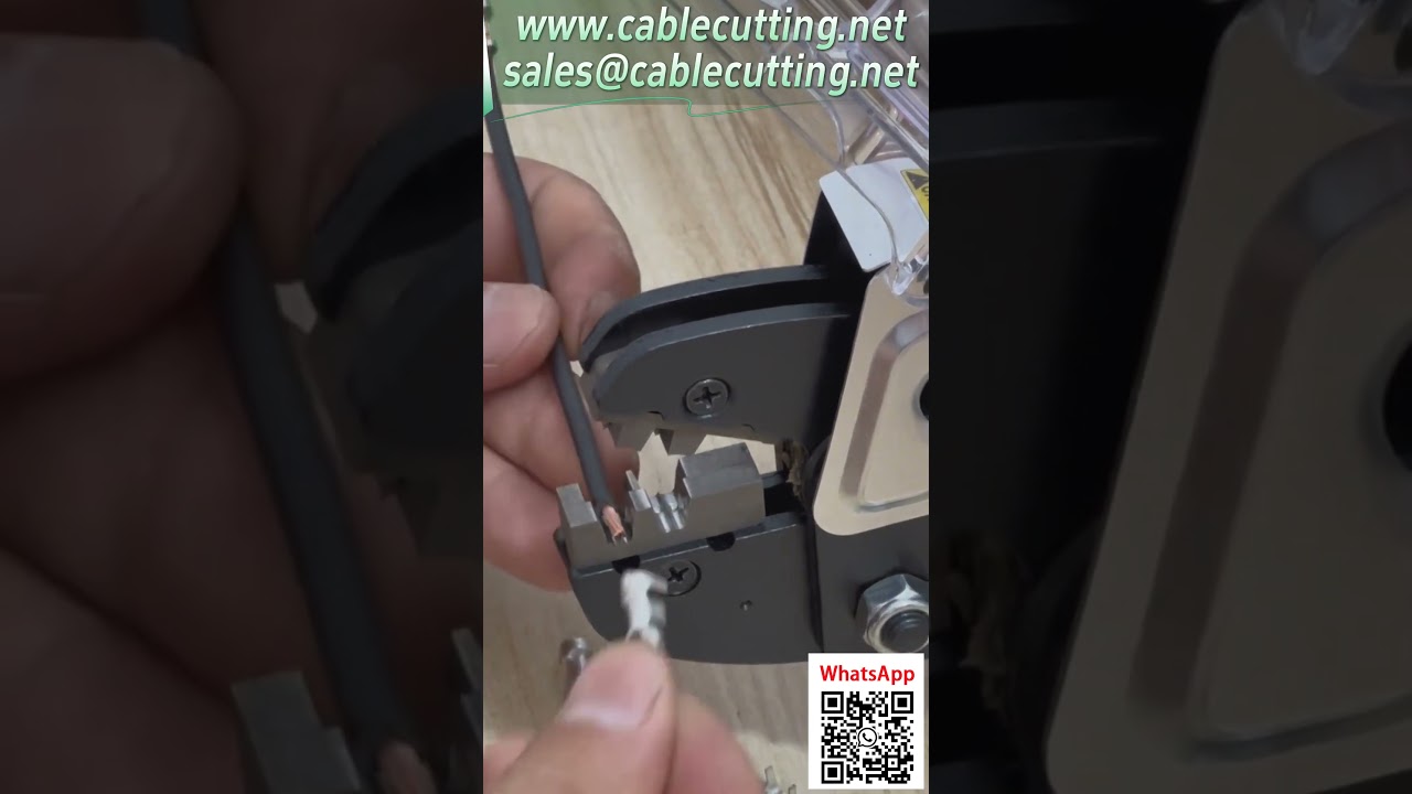 Plug & Play multifunktionell terminalpressmaskin – demonstration av fjäderterminalcrimpning