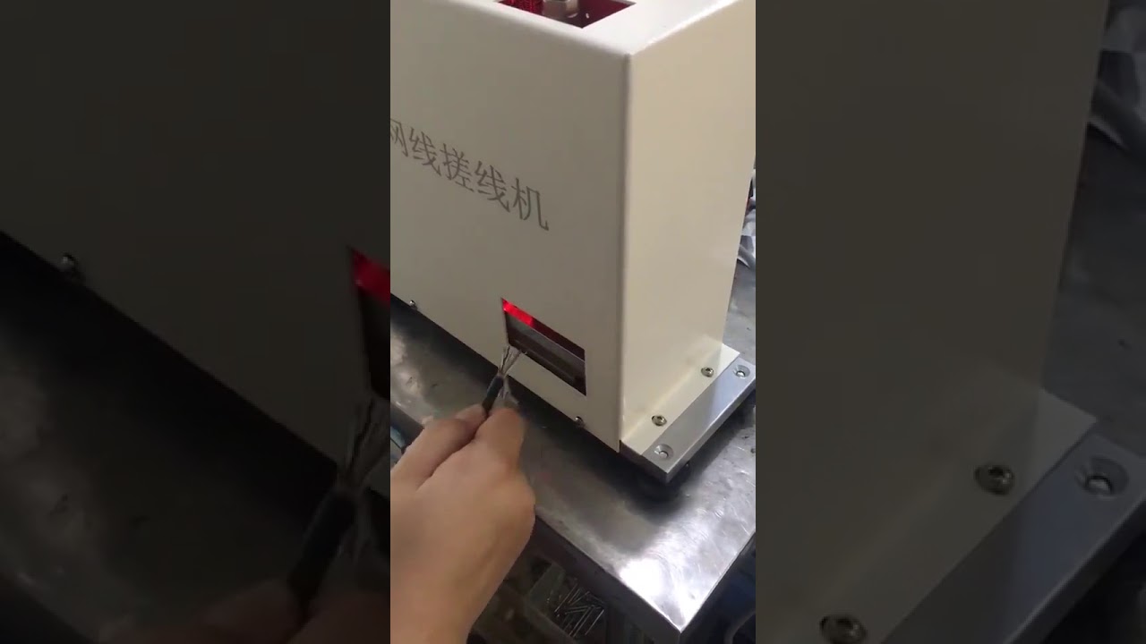 Automatisk RJ45 Ethernet-kabelrätningsmaskin – Effektiv produktion