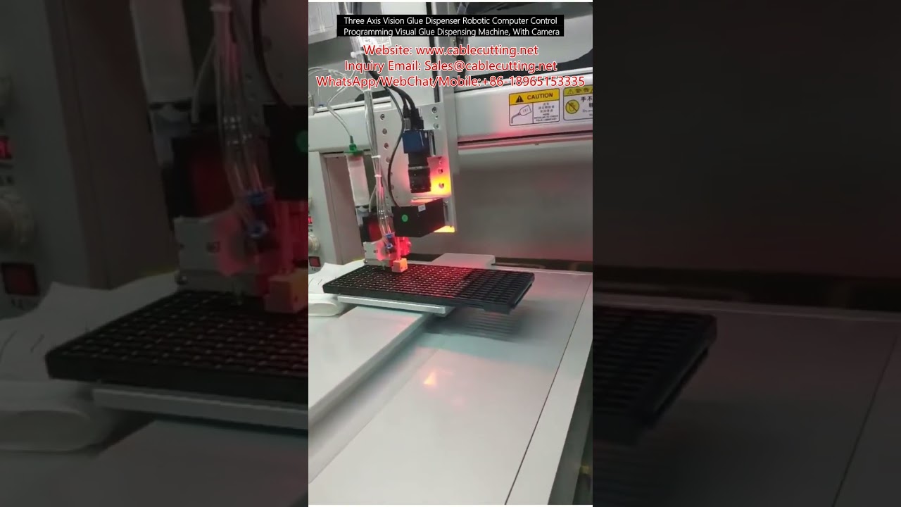 3-axlig visionstyrd robotdispenser för automatisk limning – Precision & kontroll