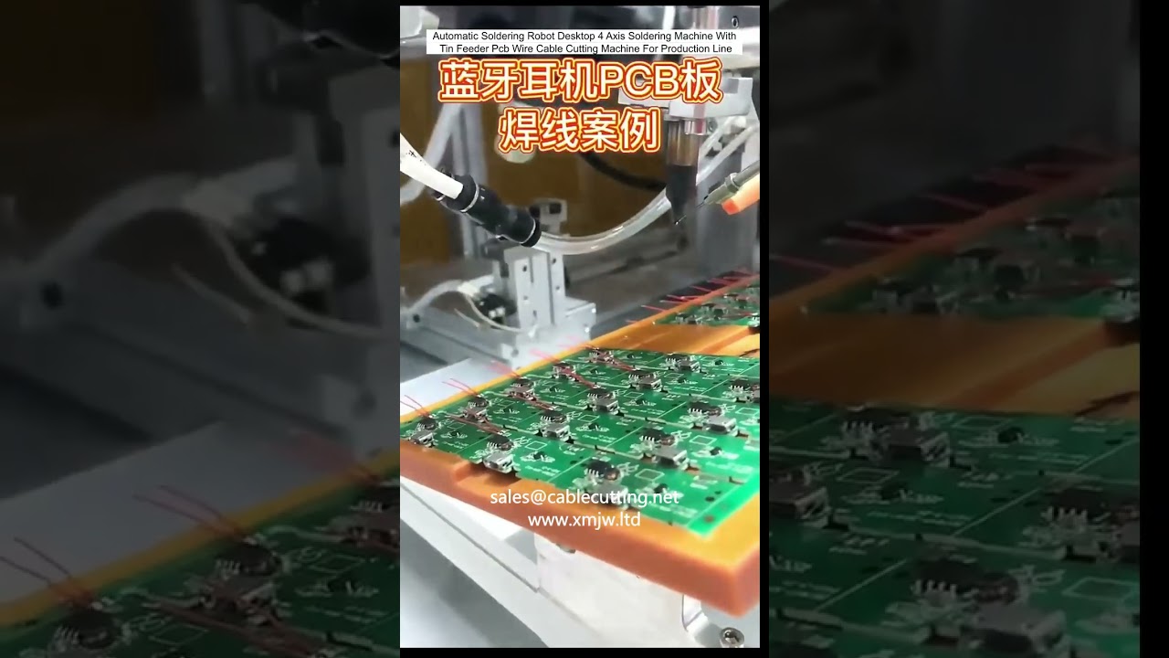 Automatisk Lödmaskin för PCB – 4-axlig Bordsrobot med Trådmatning & Kabelkapning
