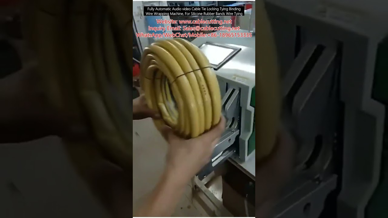 Helt automatisk buntbandsmaskin – snabb och säker kabelbindning för ljud- och videokablar