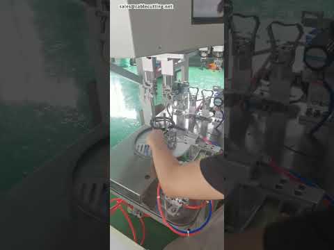 Effektiv HDMI-kabelbindningsmaskin – rund dubbelbindning med installation på plats #factory #machine