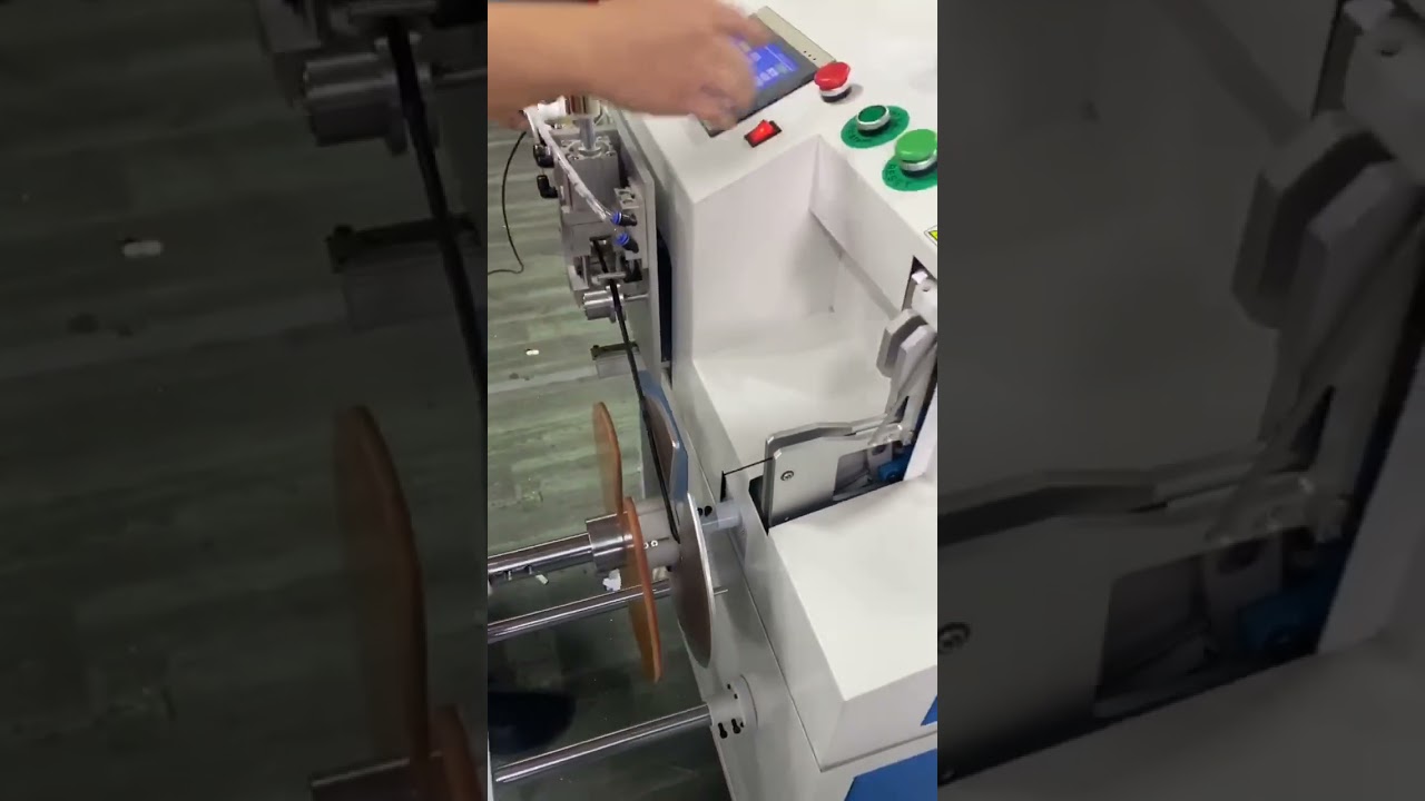 Automatisk trådbearbetningsmaskin: Mätning, kapning, lindning & bindning – Demo 1–15 mm #fabrik