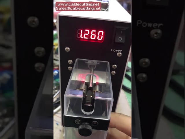Automatisk elektropneumatisk trådavskalningsmaskin – Skalar, peelar och skär kablar 0,03–4 mm