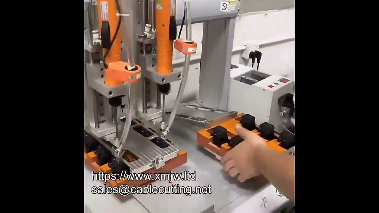 Automatisk skruvmatare med klämning, blåsning och sug – 4-axlig robot för montering av hushållsapparater