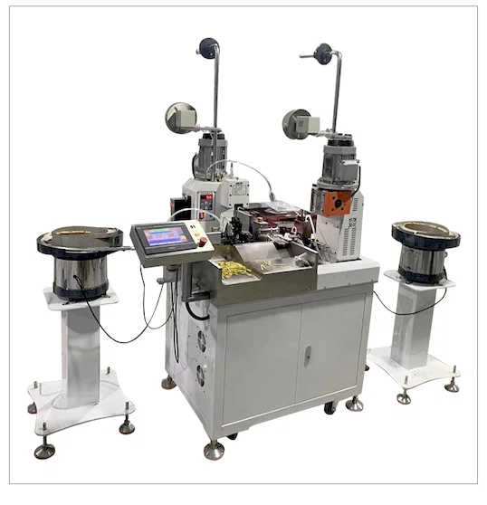 Auto Dubbel-Head Vibrating Crimp Maskin