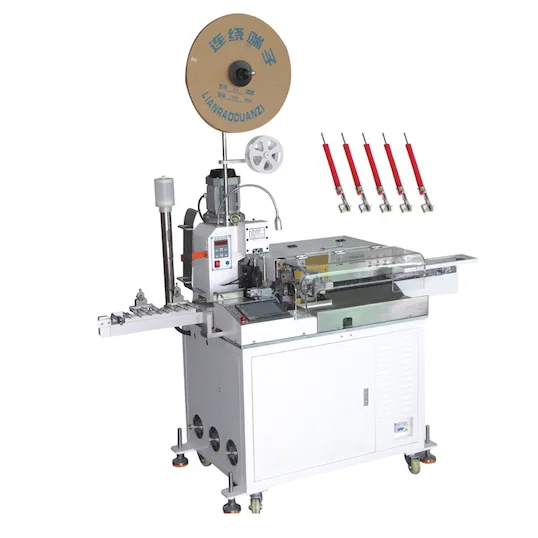 Auto Enkel-End 5-Tråd Crimp Maskin - Automatisk trådpressmaskin